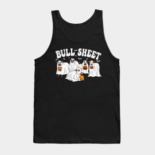 Groovy This Is Bull Sheet -  Cow Halloween Tank Top